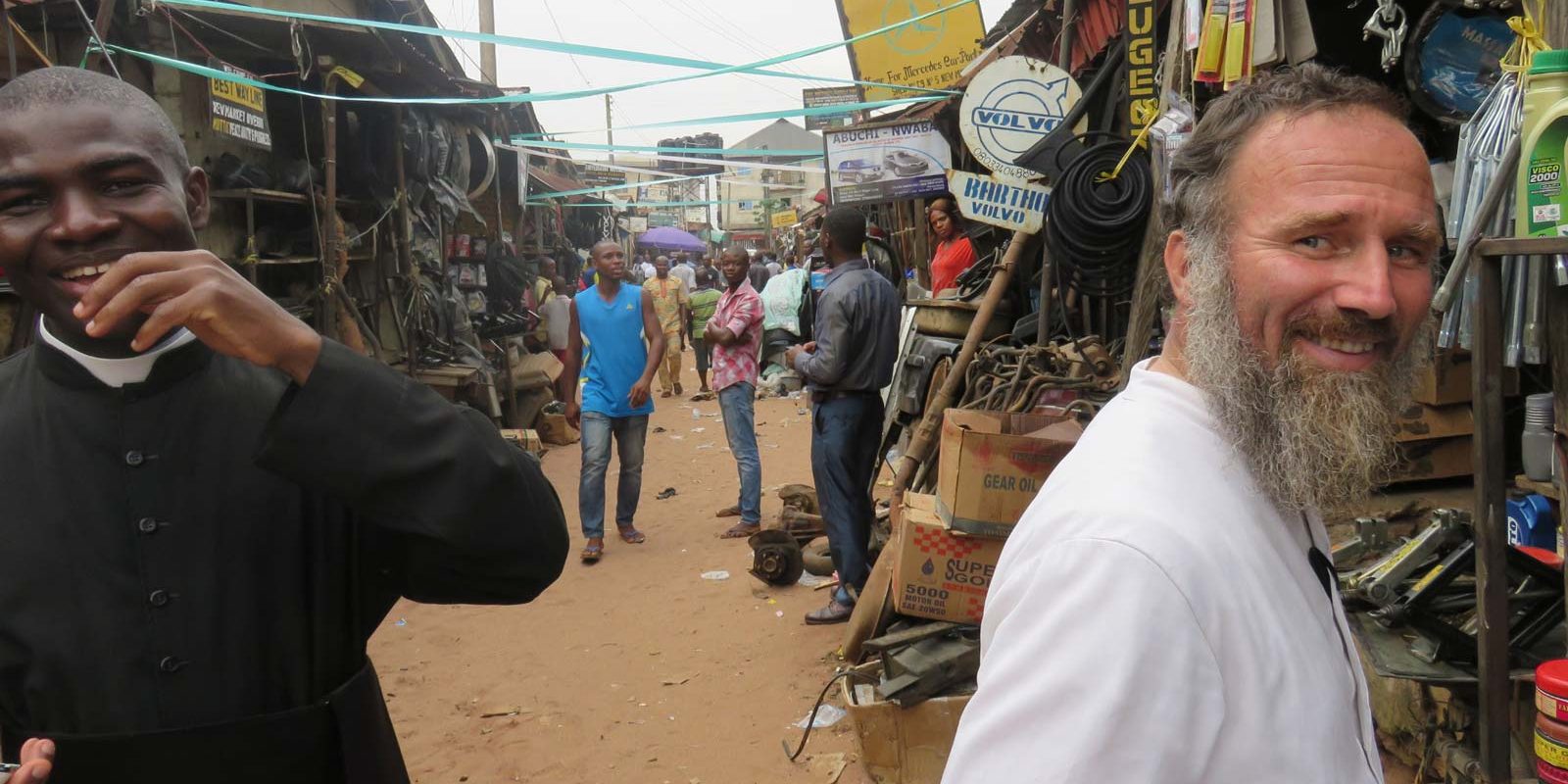 Our priests go to the market